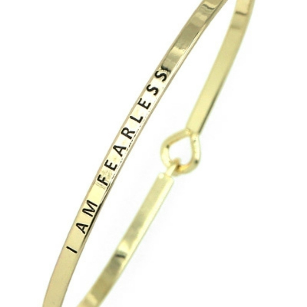 I Am Fearless Message Bracelet